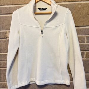 The North Face Cream Quarter-Zip Fleece Jacket